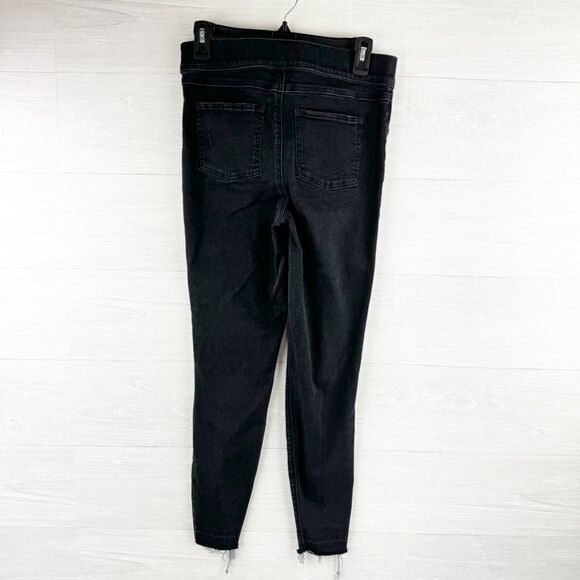 Spanx Released Hem Distressed High Rise Skinny Fit Denim Pants - Picture 5 of 7